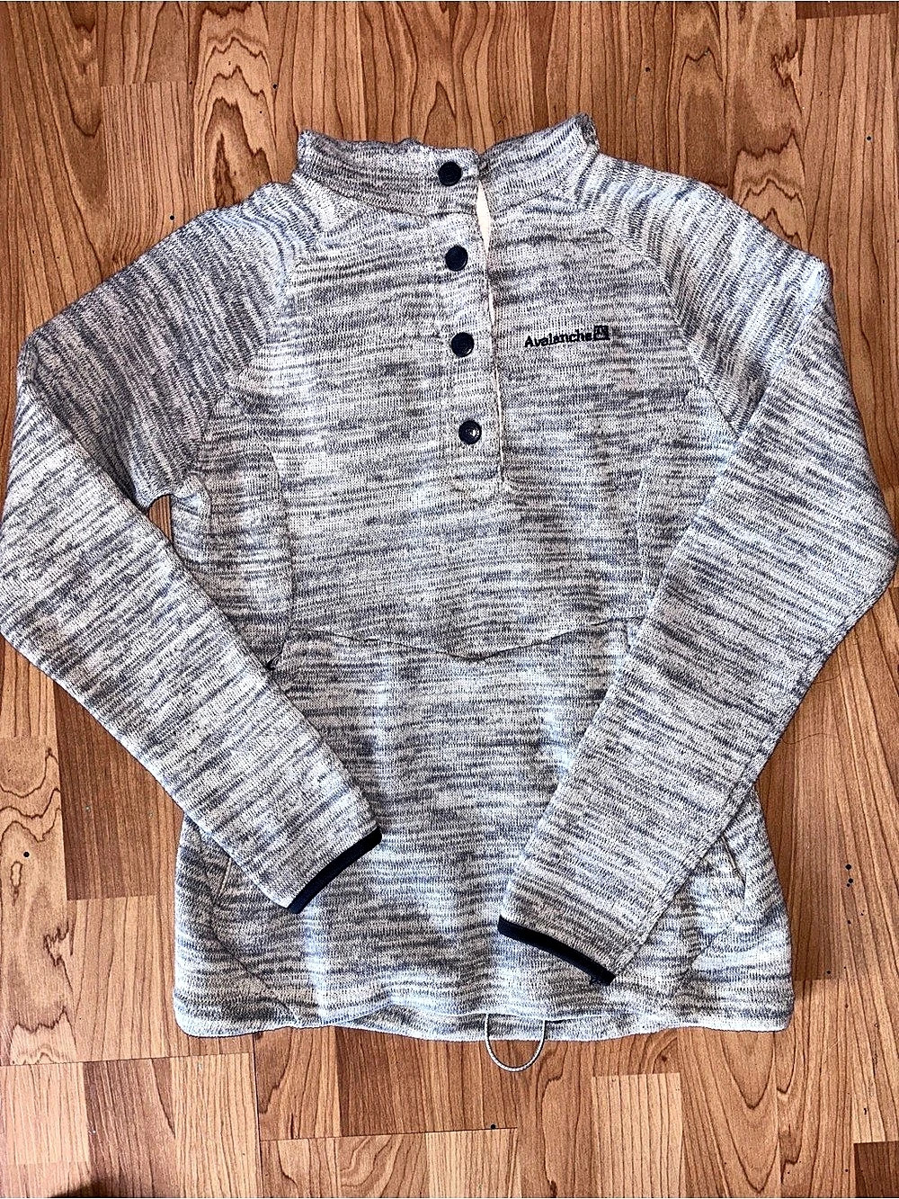 Woman’s Gray Quarter-Zip Pullover